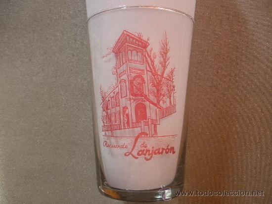 Coleccionismo: vaso balneario de lanjaron con cestico 500cc. - Foto 1