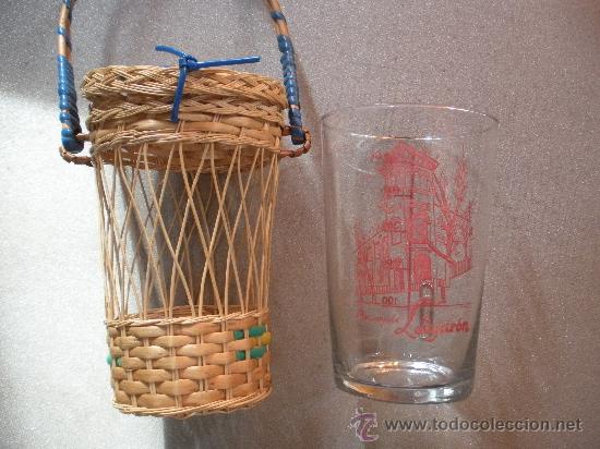 Coleccionismo: vaso balneario de lanjaron con cestico 500cc. - Foto 3
