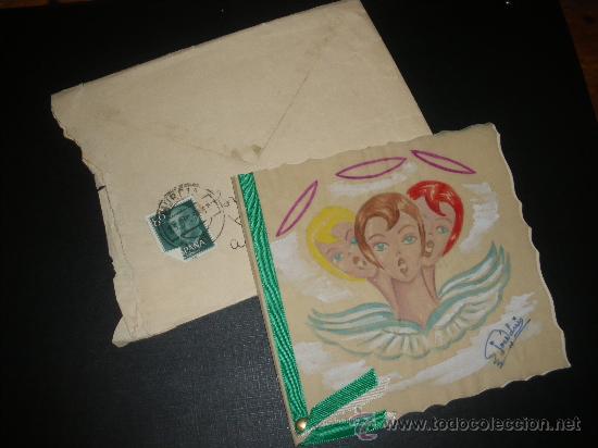 Coleccionismo: FELICITACION DE NAVIDAD, POSTAL NAVIDE&Ntilde;A. REALIZADA A MANO.