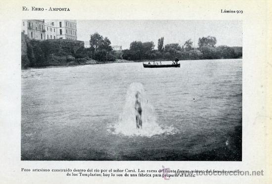 Coleccionismo: AMPOSTA 1922 TARRAGONA EBRO POZO ARTESIANO HOJA LIBRITO