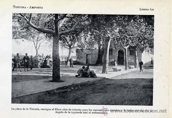 Coleccionismo: AMPOSTA 1922 TORTOSA TARRAGONA PLAZA VICTORIA EMBARCADERO HOJA LIBRITO