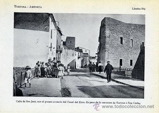 Coleccionismo: AMPOSTA 1922 TORTOSA TARRAGONA CALLE SAN JOSE HOJA LIBRITO