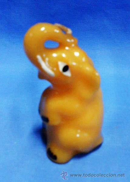 Collecting: elefante miniatura - vela de cera - serie fauni cerab - a&ntilde;os 70