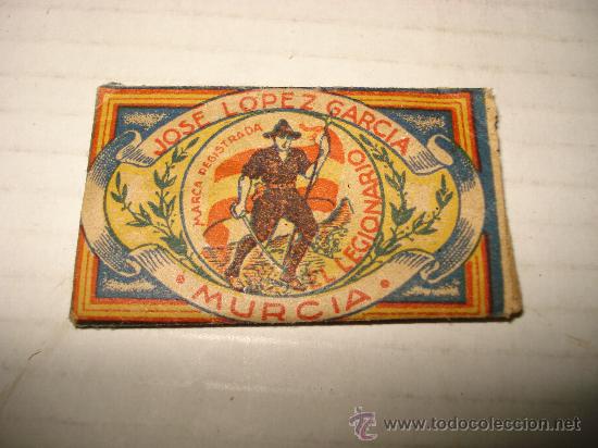 Coleccionismo: Antigua Carterita Sobre de Colorante Azafran EL LEGIONARIO Jos&eacute; Lopez Garcia de Murcia 1920-30s.