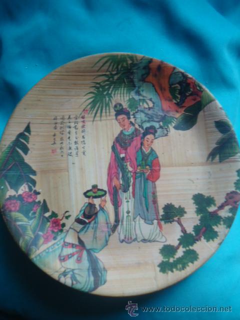 Coleccionismo: PLATO, PLATITO CHINO MADERA - Foto 1