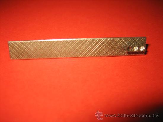 Coleccionismo: SUJETACORBATAS  PLATEADO - Foto 1