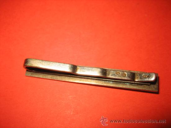 Coleccionismo: SUJETACORBATAS  PLATEADO - Foto 2