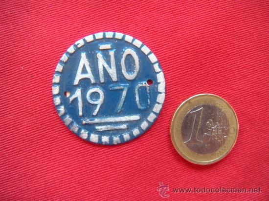 Coleccionismo: CHAPA DE MATRICULA A&Ntilde;O 1970 - Foto 1