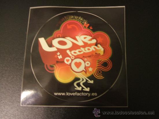 Coleccionismo: Adhesivo Love Factory