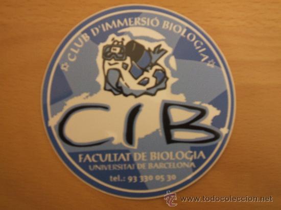 Coleccionismo: Adhesivo Facultad de Biologia de Barcelona