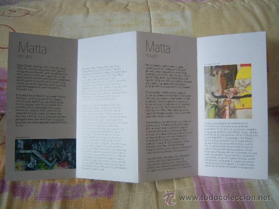 Coleccionismo: MATTA 1911-2011 (texto en espa&ntilde;ol, euskera e ingl&eacute;s) - Foto 3