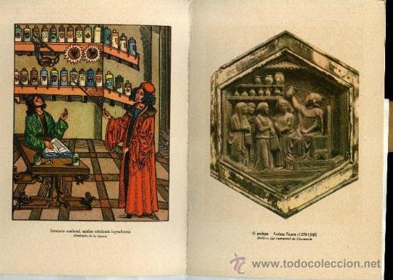 Coleccionismo: LAMINA LAS ARTES Y LA MEDICINA EDAD MEDIA , 29 x 22cm