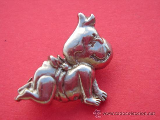 Coleccionismo: BROCHE EN PLATA CONTRASTADA. CIRCA 1990. DIM.- 1,8X2,15 CMS. - Foto 1