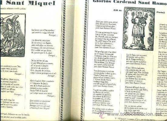 Coleccionismo: D&Iacute;PTICO DE TRES GOIGS : SANT JOAN BAPTISTA, SANT MIQUEL, SANT RAMON NONAT (1974)