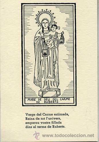 Coleccionismo: GOIGS A LA MARE DE D&Eacute;U DEL CARME DE RUBERTS, MALLORCA (1975)