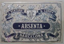 Coleccionismo: Etiqueta: Absenta - Foto 1