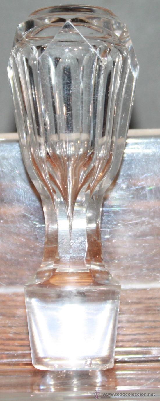 Coleccionismo: PRECIOSO TAPON DE CRISTAL PARA BOTELLAS ANTIGUO