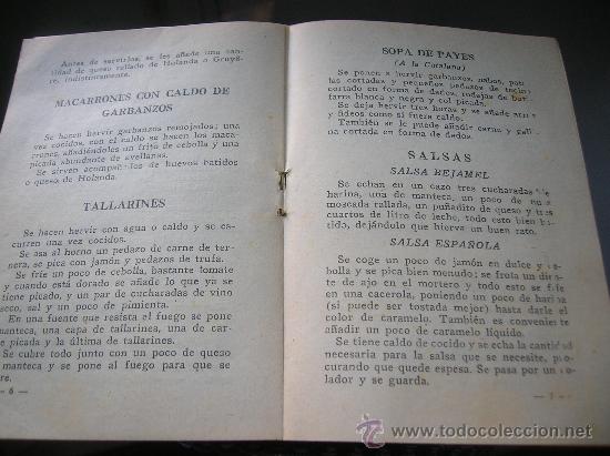 Coleccionismo: OP&Uacute;SCULO    DE    DIVULGACI&Oacute;N  CULINARIA    -Formulas- - Foto 2