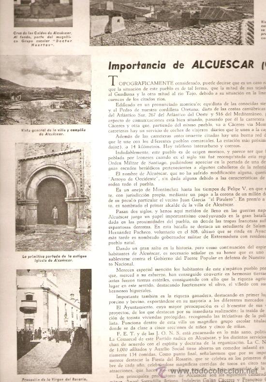 Collectionnisme: A&Ntilde;O 1939 RECORTE PRENSA CACERES MIAJADAS ALCUESCAR PROCESION DE LA VIRGEN DEL ROSARIO CRUZ CAIDOS