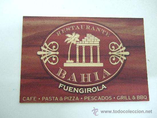 Coleccionismo: TARJETA COMERCIAL RESTAURANTE FUENGIROLA