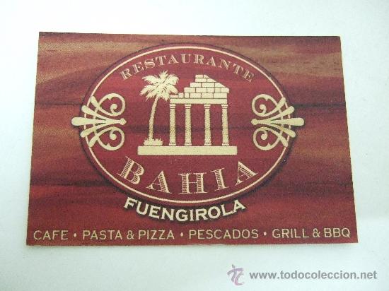 Coleccionismo: TARJETA COMERCIAL RESTAURANTE FUENGIROLA