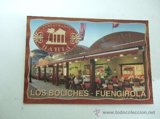 Coleccionismo: TARJETA COMERCIAL RESTAURANTE FUENGIROLA