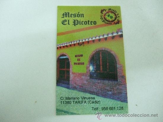 Coleccionismo: TARJETA COMERCIAL RESTAURANTE TARIFA