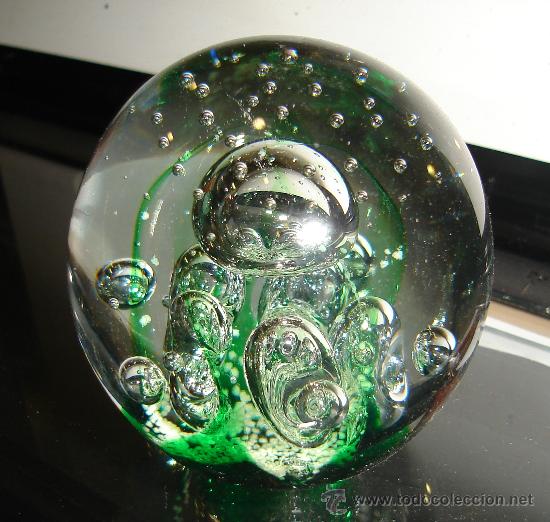 Coleccionismo: PISAPAPELES DE CRISTAL. 7CM DIAMETRO - Foto 1