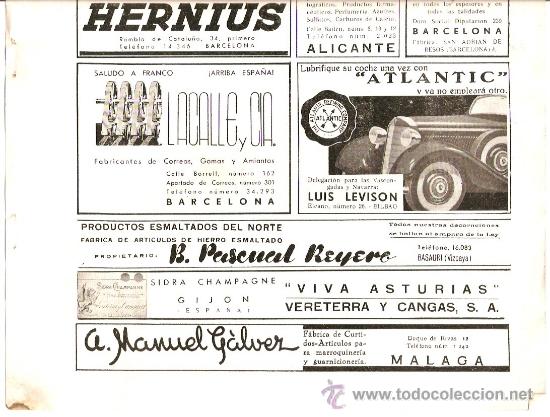 Colecionismo: RECORTE PUBLICIDAD.A&Ntilde;OS 30.HERNIUS.DESIDERIO REIG.LACALLE Y CIA.SIDRA CHAMPAGNE.GIJON.