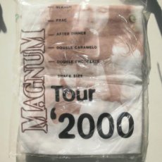 Coleccionismo: CAMISETA HELADO MAGNUM. TOUR 2000, CON INÉS SASTRE. TALLA L, NUEVA, EN BOLSA