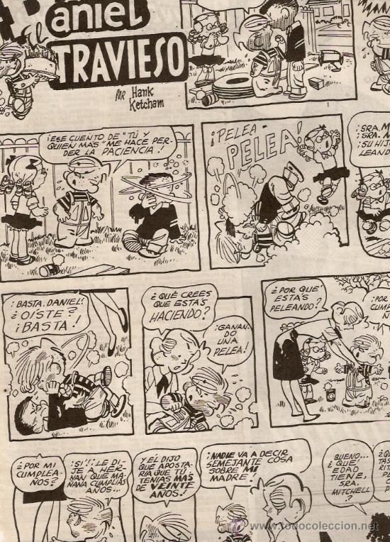 Collezionismo: RECORTE PRENSA.A&Ntilde;O 1960.DANIEL EL TRAVIESO.HANK KETCHAM.COMIC.DIBUJO.