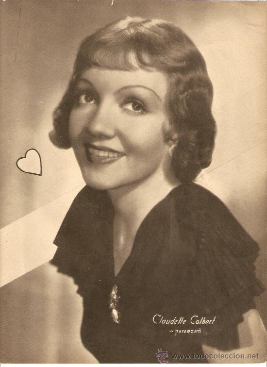 Colecionismo: RECORTE PRENSA.CINE.CLAUDETTE COLBERT.PARAMOUNT.ACTRIZ.