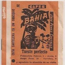 Coleccionismo: VALENCIA: CARTELERA DE ESPECTÁCULOS DE 1962