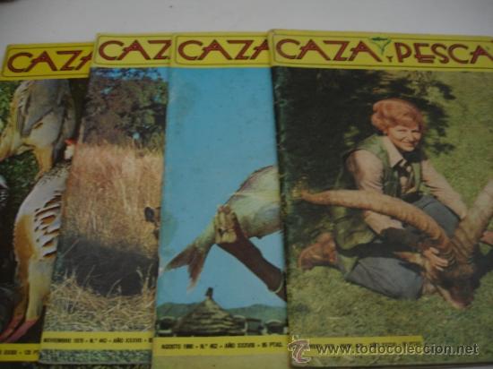 Coleccionismo: LOTE DE 4 FASCICULOS CAZA Y PESCA