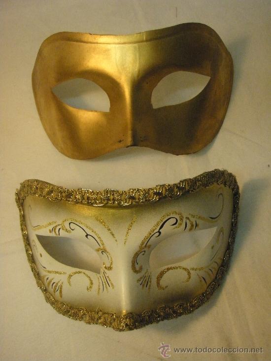 Coleccionismo: PAR DE MASCARAS VENECIANAS - Foto 1