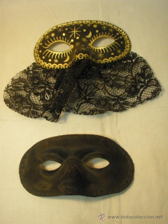 Coleccionismo: PAR DE MASCARAS VENECIANAS - Foto 1