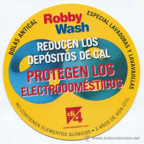 Coleccionismo: Lote 4 pegatinas Robby Wash