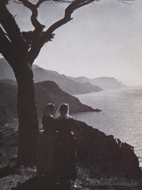 Collezionismo: MALLORCA ESCENA CON PAYESAS ANTIGUO HUECOGRABADO A&Ntilde;OS 40