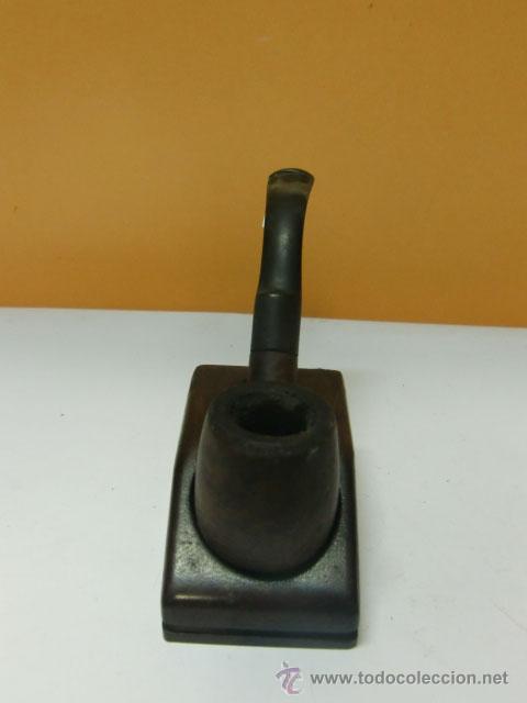 Coleccionismo: Soporte para pipa de madera - Foto 2