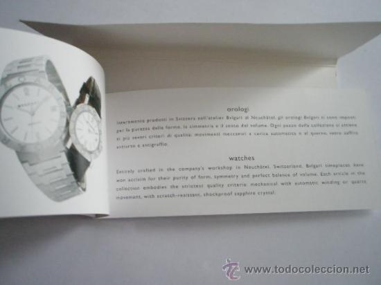 Coleccionismo: SOBRE CON LIBRILLO-PROPAGANDA DE BULGARI-NUEVO. - Foto 3