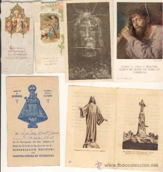 Sammelleidenschaft Papier: LOTE 6 ESTAMPAS MOTIVOS RELIGIOSOS - (ver fotografia adicional)