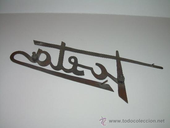 Coleccionismo: ANTIGUO LETRERO METALICO. - Foto 3