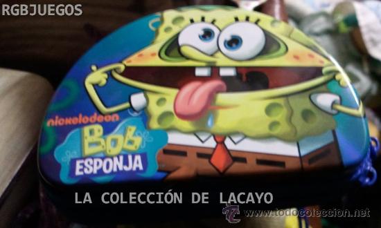 Coleccionismo: MONEDERO DE METAL CON CREMALLERA BOB ESPONJA