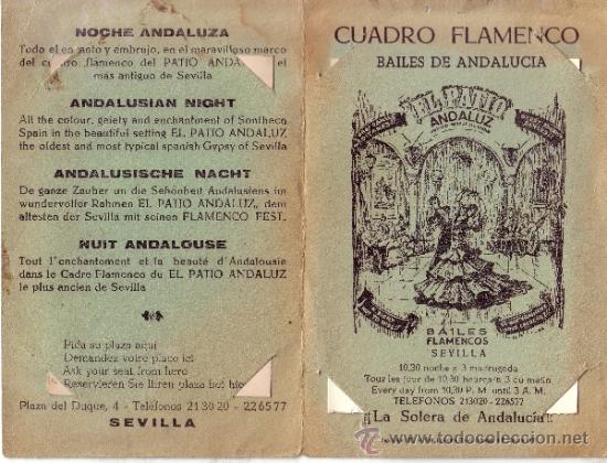 Coleccionismo: SEVILLA - CUADRO FLAMENCO BAILES DE ANDALUCIA - EL PATIO ANDALUZ - A&Ntilde;OS 70 - VER ADICIONALES