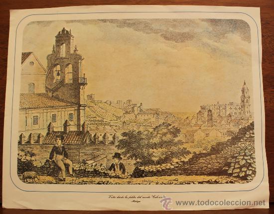 Coleccionismo: VISTA DESDE LA FALDA DEL MONTE CALVARIO &ndash; M&Aacute;LAGA
