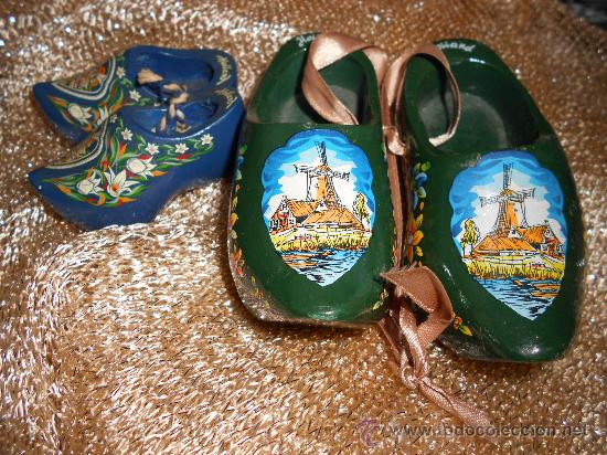 Coleccionismo: Zuecos Holandeses en madera - Foto 2