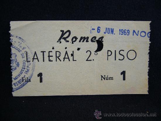 Collecting paper: Entrada Lateral. Romea. A&ntilde;o 1969.