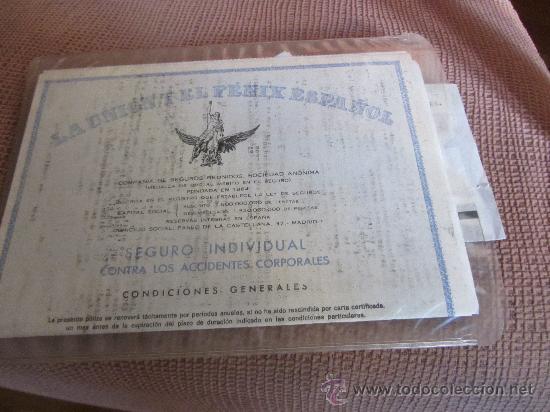 Coleccionismo: LA UNION Y EL FENIX ESPA&Ntilde;OL COMPA&Ntilde;IA DE SEGUROS POLIZA A&Ntilde;O 1979