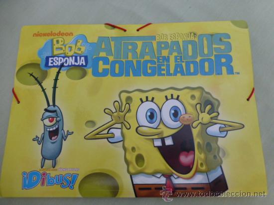 Coleccionismo: Bob Esponja - Carpeta de gomas - Tama&ntilde;o folio. - Foto 2