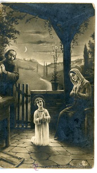 Coleccionismo: ANTIGUA ESTAMPA RELIGIOSA DEL NI&Ntilde;O JES&Uacute;S ORANDO